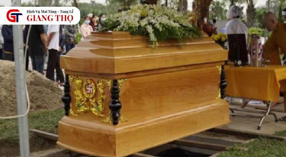 Quan tài hiện đại có hoa văn nhẹ nhàng