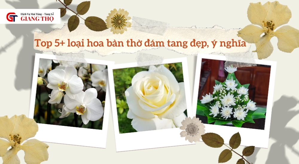 hoa bàn thờ đám tang