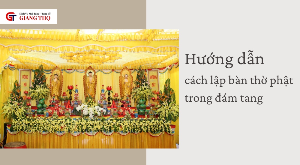 bàn thờ phật trong đám tang