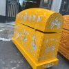 Hòm nắp tròn Cối gỗ sao cẩn