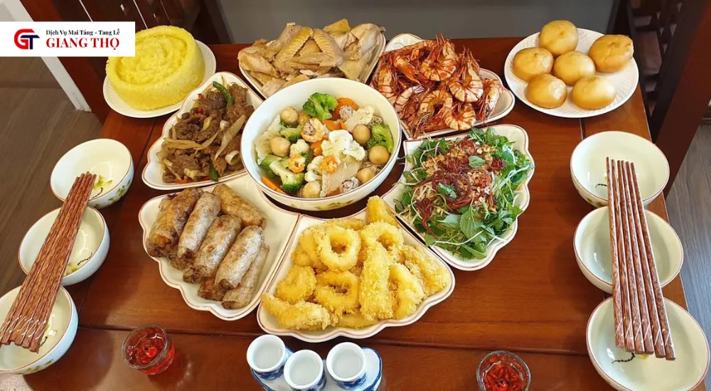 Mâm cúng lễ cúng tuần đầu