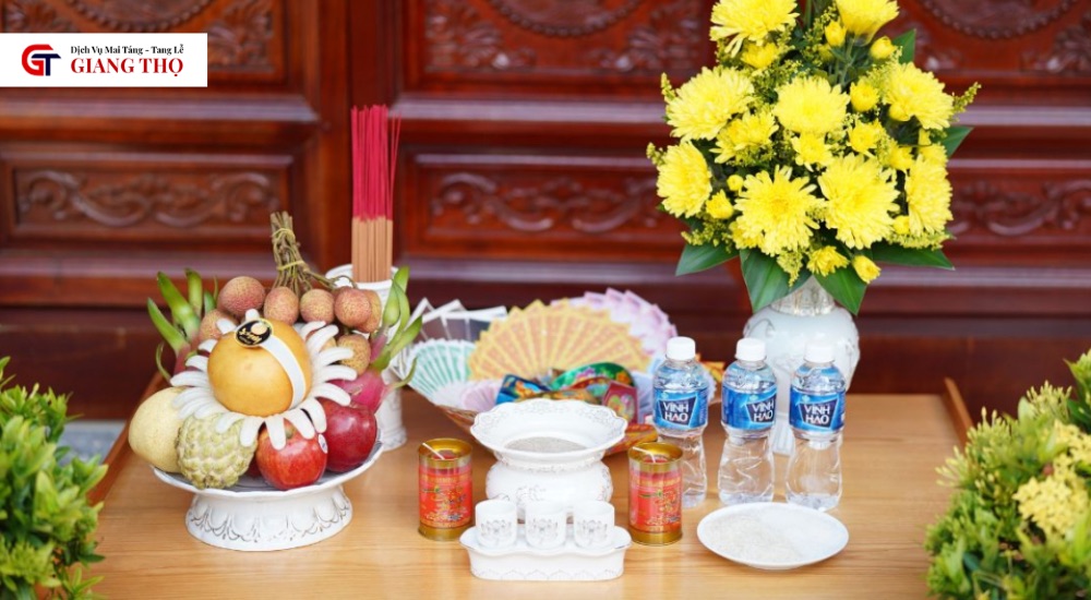 Mâm lễ trong nghi thức cúng tế