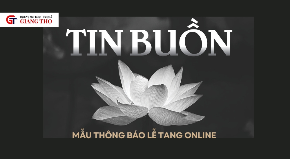 Thông báo lễ tang online