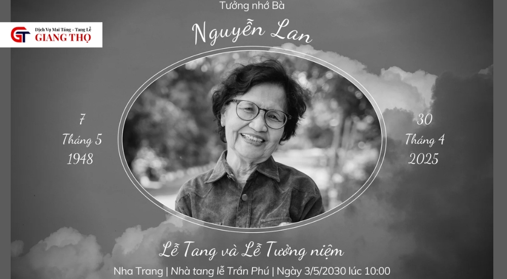Thông báo lễ tang online