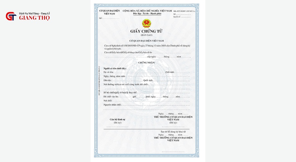 thủ tục mai táng tại TP.HCM cần giấy tờ gì