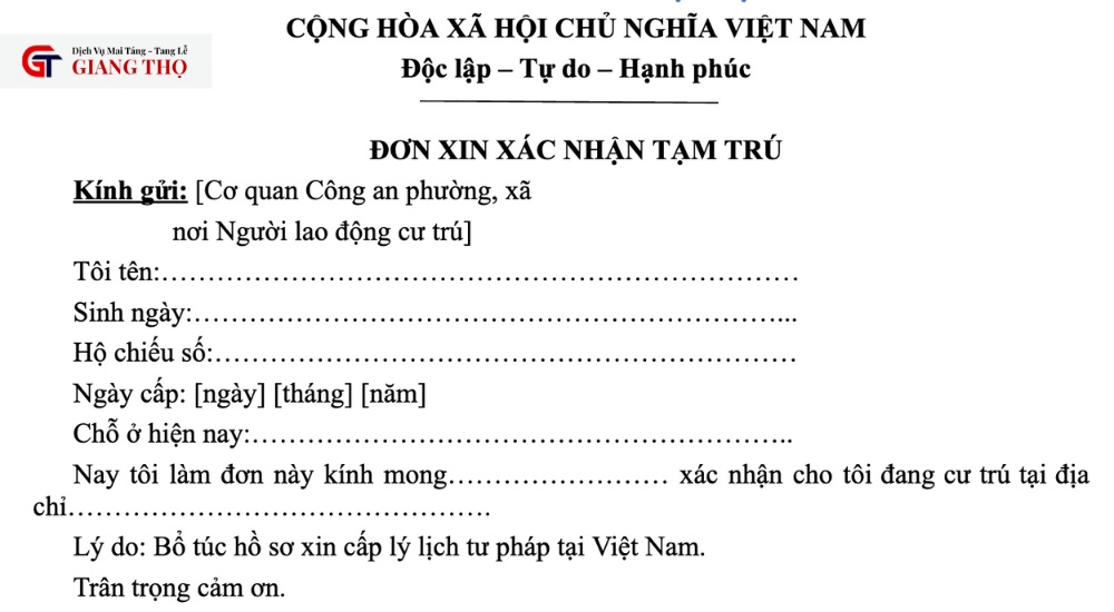 thủ tục mai táng tại TP.HCM cần giấy tờ gì