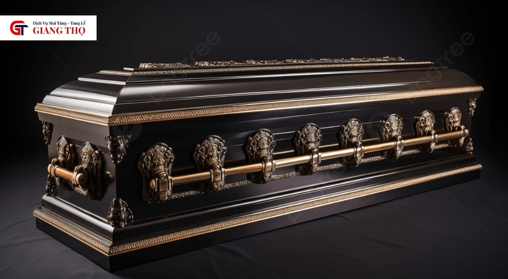 Quan tài màu nâu tượng trưng sự mộc mạc